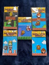 Super Mario Bros Pins 5 types Complete Set 2004 Nintendo Japan Limited Rare picture