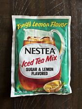 1960s Vintage Nestle Nestea Instant Ice Tea Mix Sugar Lemon NOS Unopened Sealed. picture