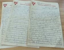 WWI AEF letter St Nazaire, Fr, inspection, rec'd mail, washing by French girl picture