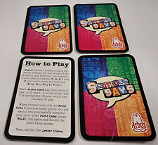 Vintage 4 Cards - Sentence Says Game Kit 2006 Arby’s Fun Meal Toys Instructions picture