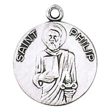 St Philip Medal Size .75 in Dia and 18 in Chain Elegant Catholic Gift picture