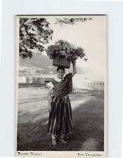 Postcard Woman Carrying a Basket Funchal Madeira Portugal picture