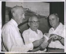 1955 Press Photo Rockingham Park,RM O'Dowd,Lou Smith & OE Fons picture
