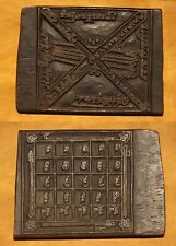 Tibet Tibetan 1800s Old Antique Buddhist Carved Printing Wood Block Sutra Mantra picture