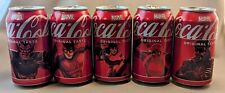 5pk 2024 MARVEL Coca Cola Cans DAREDEVIL NICK FURY DEADPOOL SUPER SKRULL EMPTY picture
