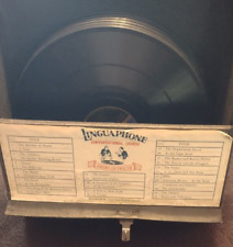 Linguaphone American English Course - vintage 78rpm records w/ original case picture