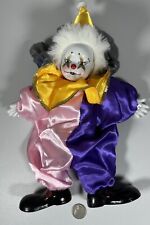 Vintage Ceramic Porcelain Clown Doll Figurine Collectible tall picture