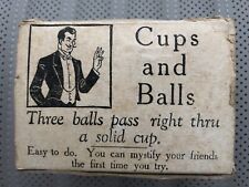 Vintage VTG Adams’ Cups and Balls Magic Trick in Original Box Never Used picture