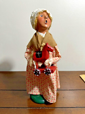 Byers Choice Ltd Williamsburg Exclusive  Lady Figurine Holding Wooden Horse 2003 picture