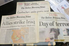 Lot Of The Dallas Morning News 9/11 Day Of Terror Newspaper. Irag War Lot of 4 picture
