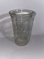 Vintage Anchor Hocking Starburst Pattern Jelly Jar Glass 50th Anniversary picture