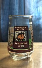 2001 Peanuts Welch's jelly jar glass featuring Charlie Brown and Lucy. DISCOUNTS picture