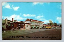 Wenatchee WA-Washington, Lyles Motel, Scenic Exterior View, Vintage Postcard picture