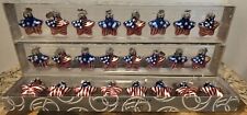 Department 56 ☆ 2001 Mini Glass Star Ornaments ☆ 3 Sets Of Eight ☆ 24 Total ☆ picture