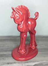 Vintage MOD Red HORSE Figurine ~ MCM 8