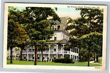 Winona Lake IN Indiana, The Winona Hotel Vintage Souvenir Postcard picture