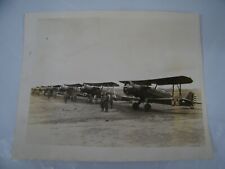 Vintage 1930's US Army Pilots Field Crew & Their Planes B&W Photo picture