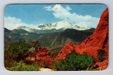 Denver CO-Colorado, America's Most Famous Mountain, c1970, Vintage Postcard picture