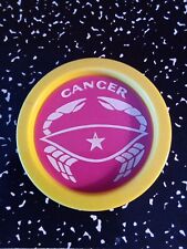 Sweet Retro Vtg MCM Astrology Zodiac Plastic Drink Coaster CANCER  picture