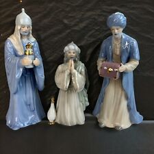 Vintage Enesco The 3 Wise Men Nativity Set Kings Figurines 1988 Paul Connolly picture