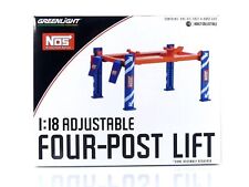 Greenlight Adjustable Four Post Lift NOS Nitrous Oxide Systems Blue and Orang... picture