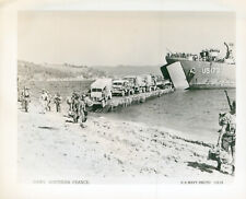 1944 WWII  Operation Dragon D-DAY S France US Navy by Official Photo Co. US 173 picture