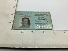 Original - 1958-59 TUFTS UNIVERSITY id card  picture
