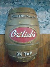 Vintage Ortlieb’s Premium Lager Barrel Beer Sign 13