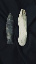Native American Stone Tools, Neolithic Age, Two Chisel/End Scrapers picture