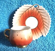 CASATI Fine Porcelain Demitasse Espresso Cup & Saucer Set ~ Germany Blue Pansies picture