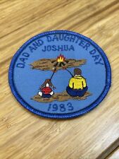 Vintage Joshua Girl Scouts Dad and Daughter Day 1983 Patch KG JD picture