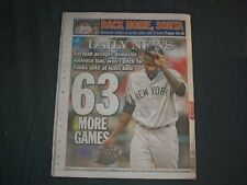 2020 JANUARY 3 NEW YORK DAILY NEWS NEWSPAPER - DOMINGO GERMAN SUSPENDED 63 GAMES picture