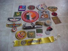 VINTAGE BOY SCOUT PATCHES REMINGTON KNIFE RED ARROW POWELL NICKER BOCKWE picture