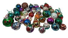 Push Pin Christmas Ornament Lot of 40+ Ball Ornate Sequin Beaded Jeweled Angel picture