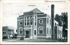 Postcard IL Rantoul - Municipal Building picture