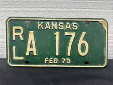 1973 Kansas License Plate, Riley County, RL A 176 picture