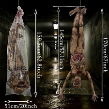 Halloween Bloody Dead Body 5.4 Ft Latex Skinned Full Body Hanging Corpse D�cor picture