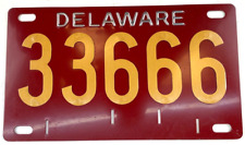 Vintage Delaware Taxi License Plate 1959-1974 Man Cave Pub Collector Wall Decor picture