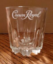Crown Royal Diamond Cut Embosed *MADE IN ITALY* 8 oz Whiskey Rocks Glass picture