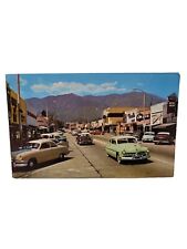 Postcard 1950's Vintage Cars Myrtle Avenue Monrovia California Gem of the... picture