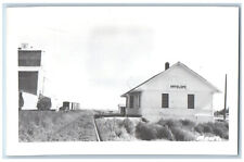 Antelope Montana MT Postcard Railroad Depot c1950's Vintage RPPC Photo picture