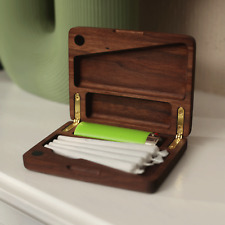 Joint & Lighter Case: All Natural Hardwood Box and Carrier in Walnut / White Oak picture