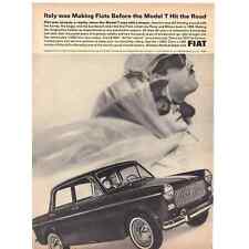 Vintage 1965 Fiat 1100 D Sedan and Volkswagen Print Ad picture