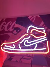$250 Nike Air Jordan Retro Hightop Shoe LED Neon Custom Sign picture