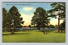 Rocky Mount NC-North Carolina, City Park, Lake, Antique Vintage Postcard picture