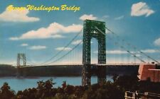 Postcard NY New York City George Washington Bridge Chrome Vintage PC H7707 picture