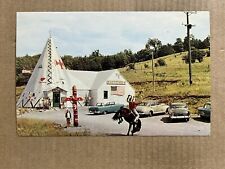 Postcard Cherry Valley NY New York The Tepee Gift Shop Roadside Indian Old Cars picture