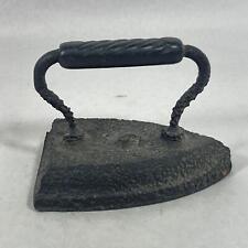 Vintage Cast Iron Flat Iron With Handle picture
