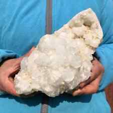 4LB Natural White Calcite Quartz Crystal Cluster Mineral Specimen Healing picture