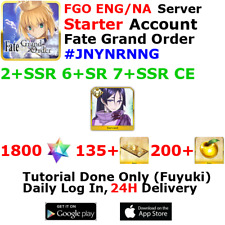 [ENG/NA][INST] FGO / Fate Grand Order Starter Account 2+SSR 130+Tix 1800+SQ #JNY picture